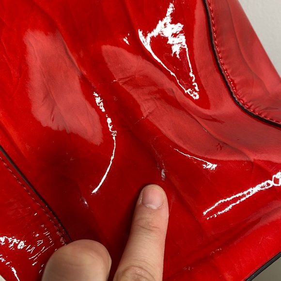 Kate Spade Elena Knightsbridge Red Leather Tote - Picture 9 of 12